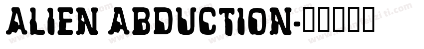Alien Abduction字体转换